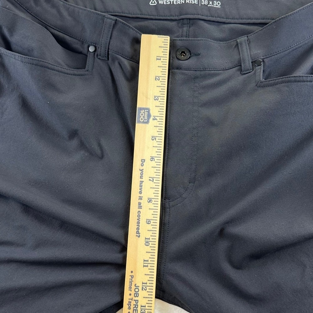 Western Rise Diversion Pant Mens 38x30 Gray 4-Way Stretch Travel Tech Trousers - Picture 7 of 10